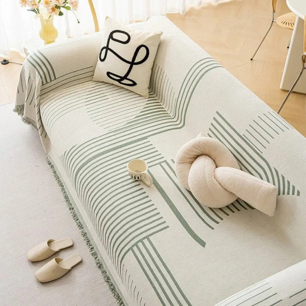 Luxurious Snowflake Chenille Sofa Cover - Image 8