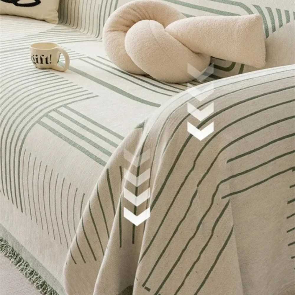 Luxurious Snowflake Chenille Sofa Cover - Image 9