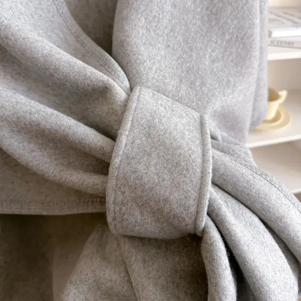 Luxurious Poncho Windproof Shawl Coat - Image 11
