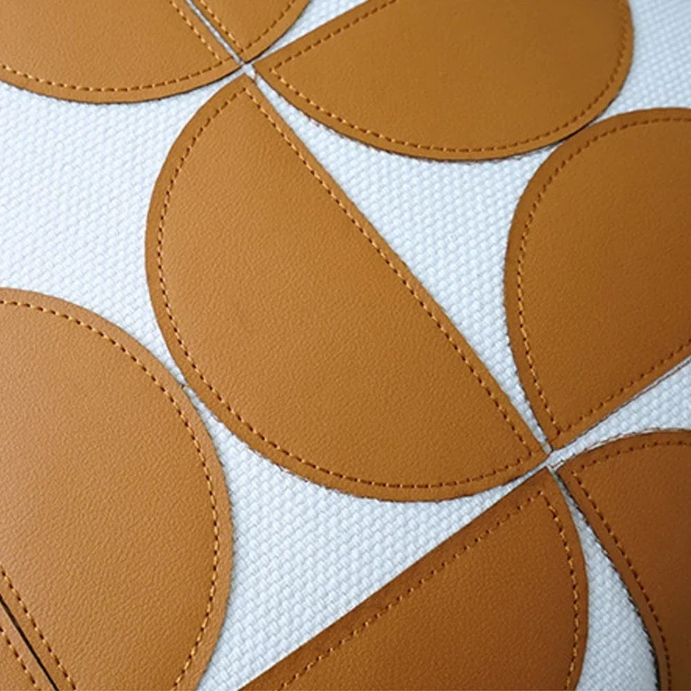 Luxury Embroidered Faux Leather Sofa Cushion Cover - Image 10