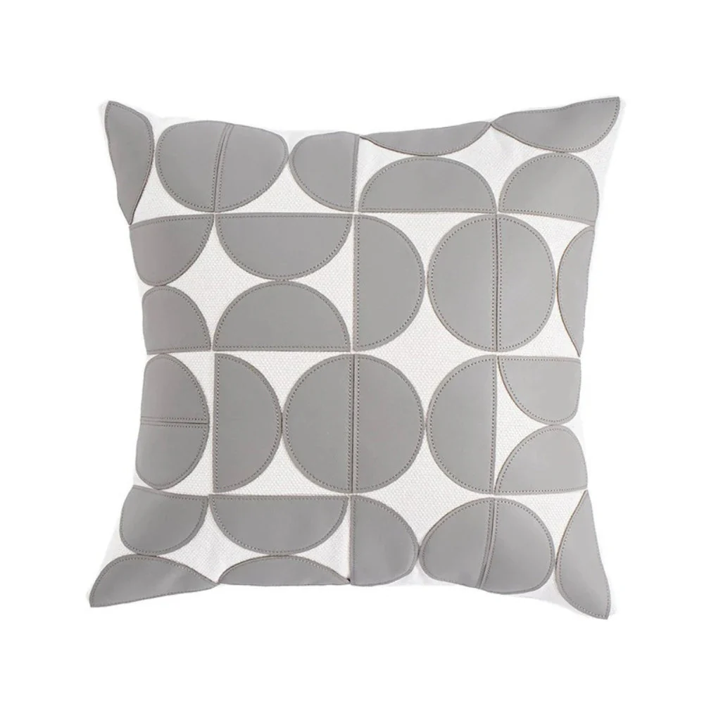 Luxury Embroidered Faux Leather Sofa Cushion Cover - Image 6
