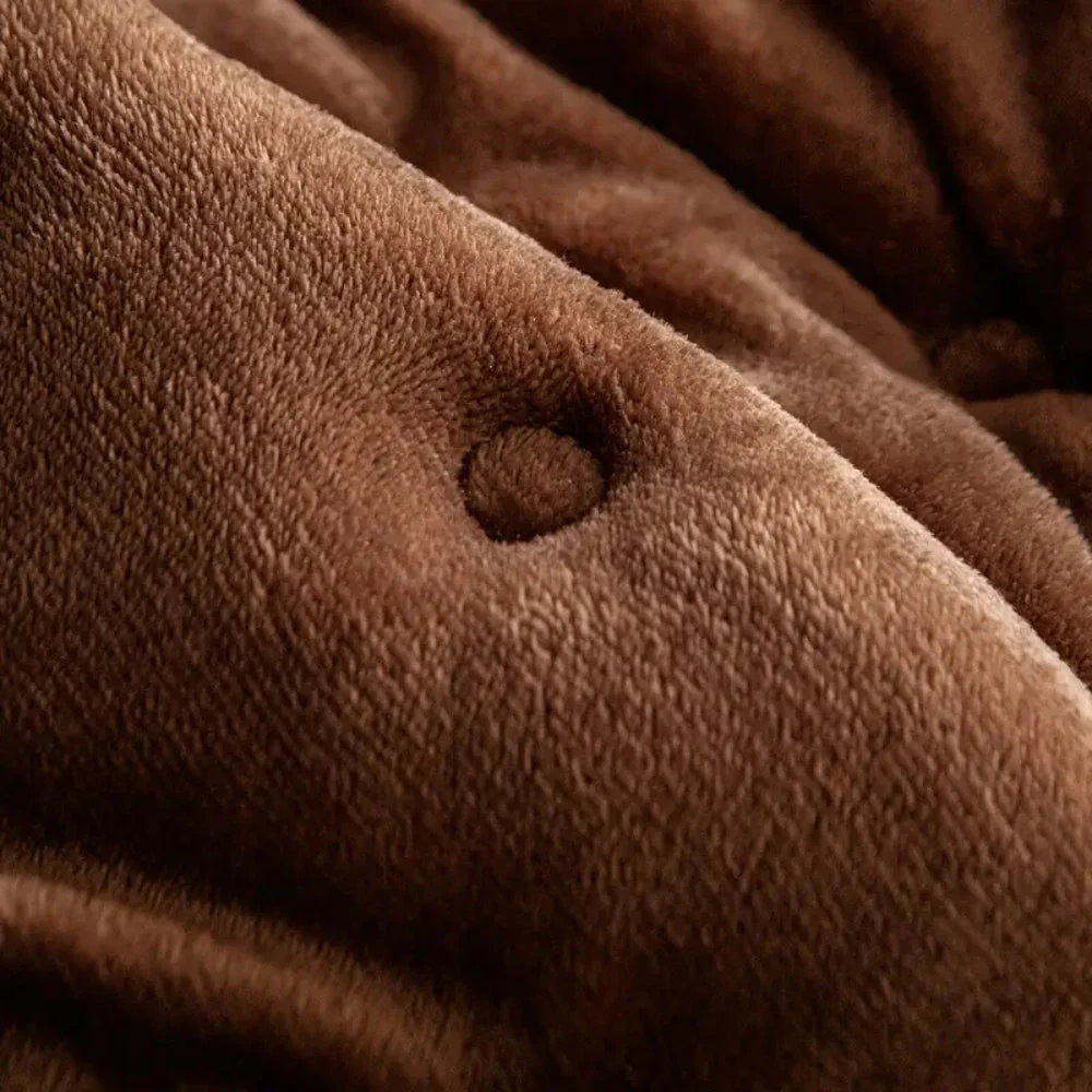 Plush Button-Tufted Sofa Cover - Image 2