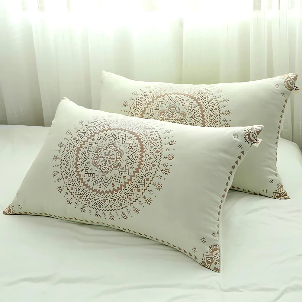 Mandala Soft Cotton Gauze Pillowcases (2pcs) - Image 3