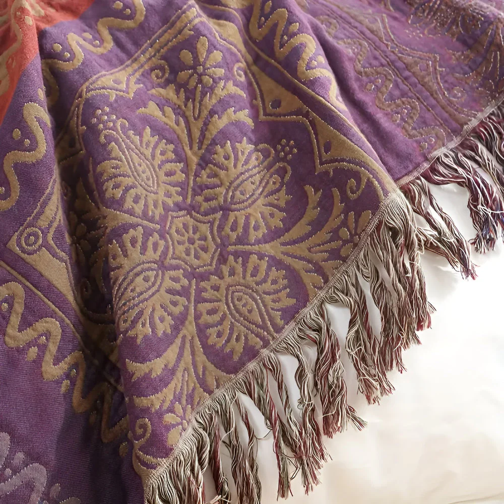 Mandala Tassel Throw Blanket - Image 10