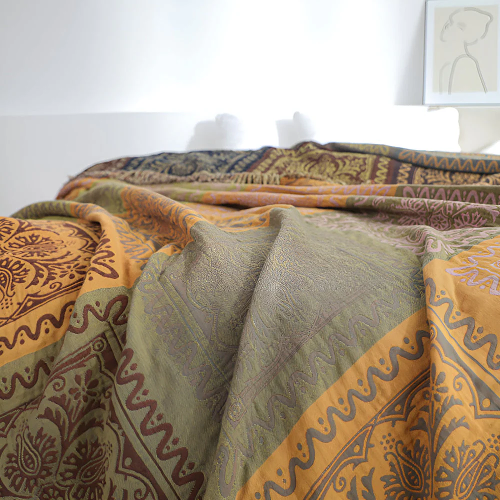 Mandala Tassel Throw Blanket - Image 12