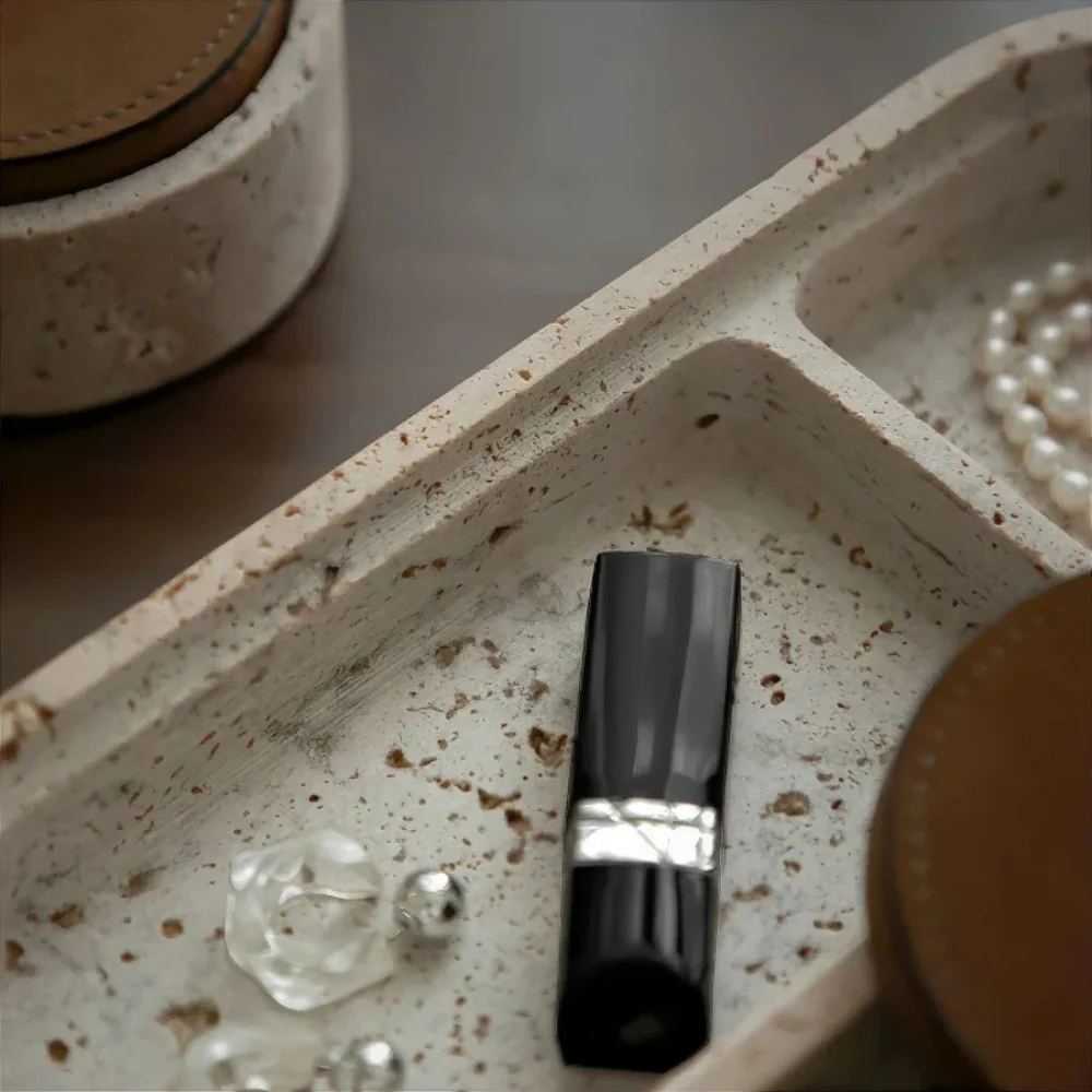 Marble Leather Lid Jewelry Storage Box - Image 4
