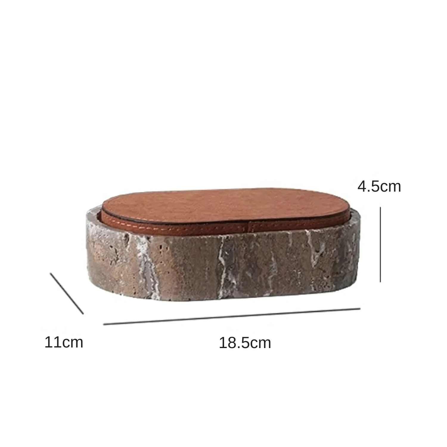 Marble Leather Lid Jewelry Storage Box - Image 6