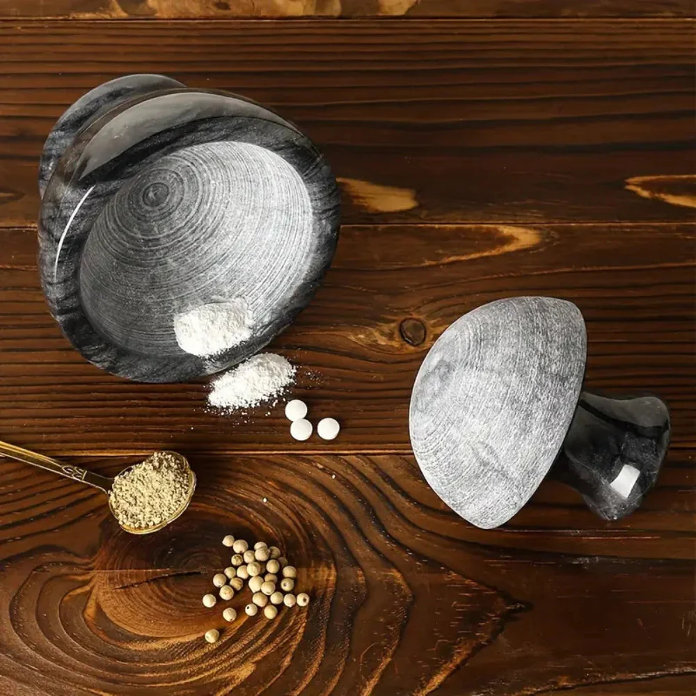 Marble Mortar & Pestel Spices Grinder - Image 2