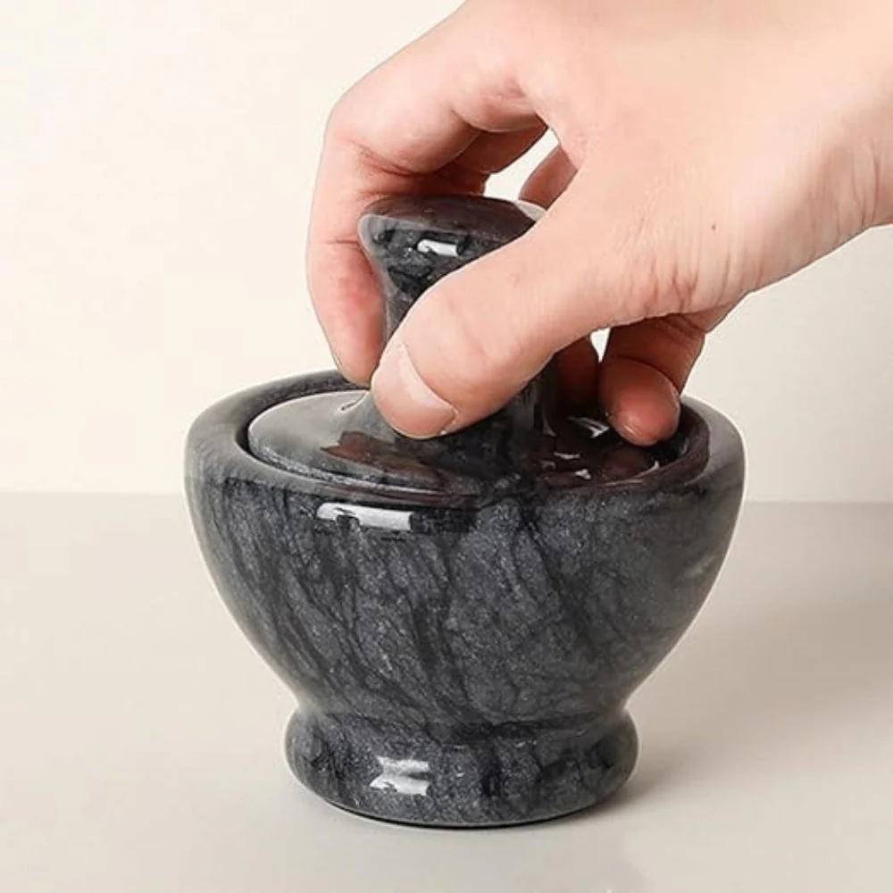 Marble Mortar & Pestel Spices Grinder - Image 4