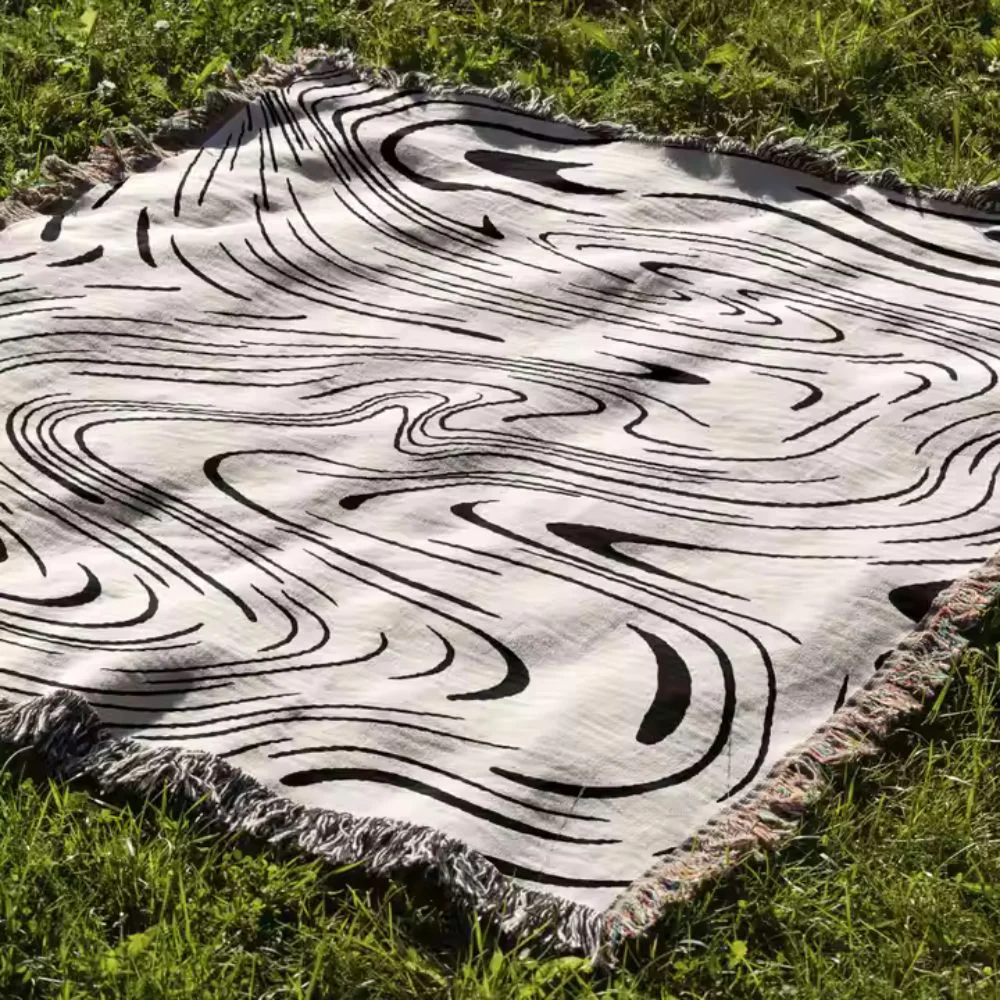 Marble Woven Throw Blanket - Image 10