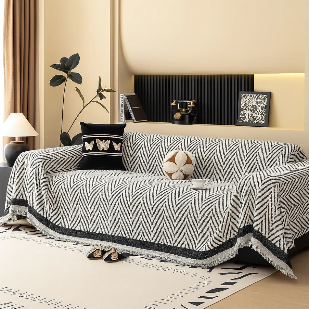 Marella Soft Chevron Sofa Cover - Image 5