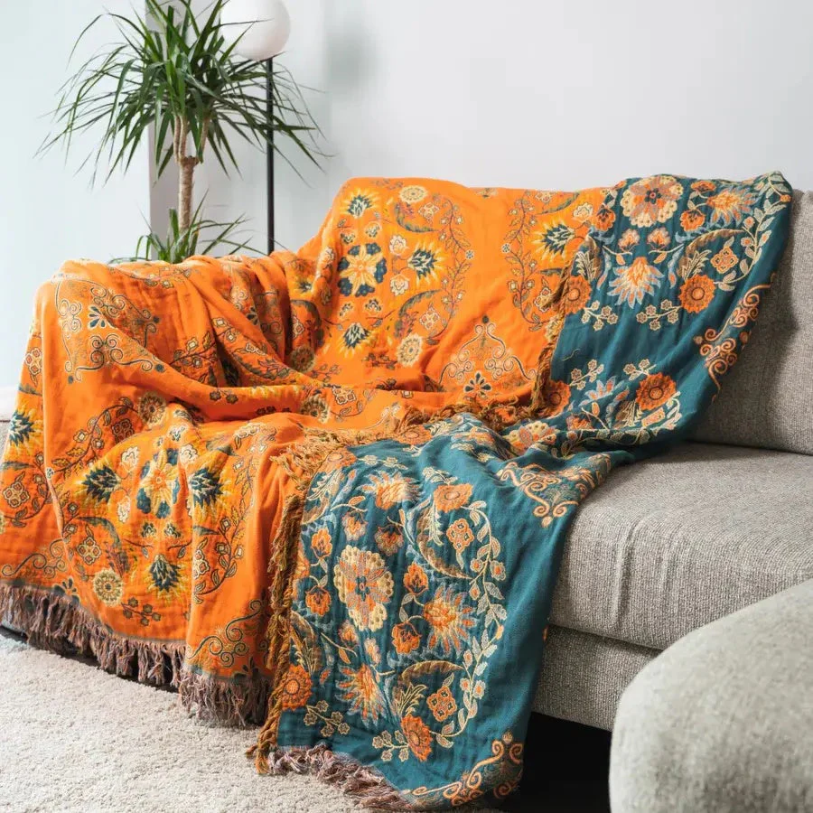 Marigold Reversible Throw Blanket - Image 3