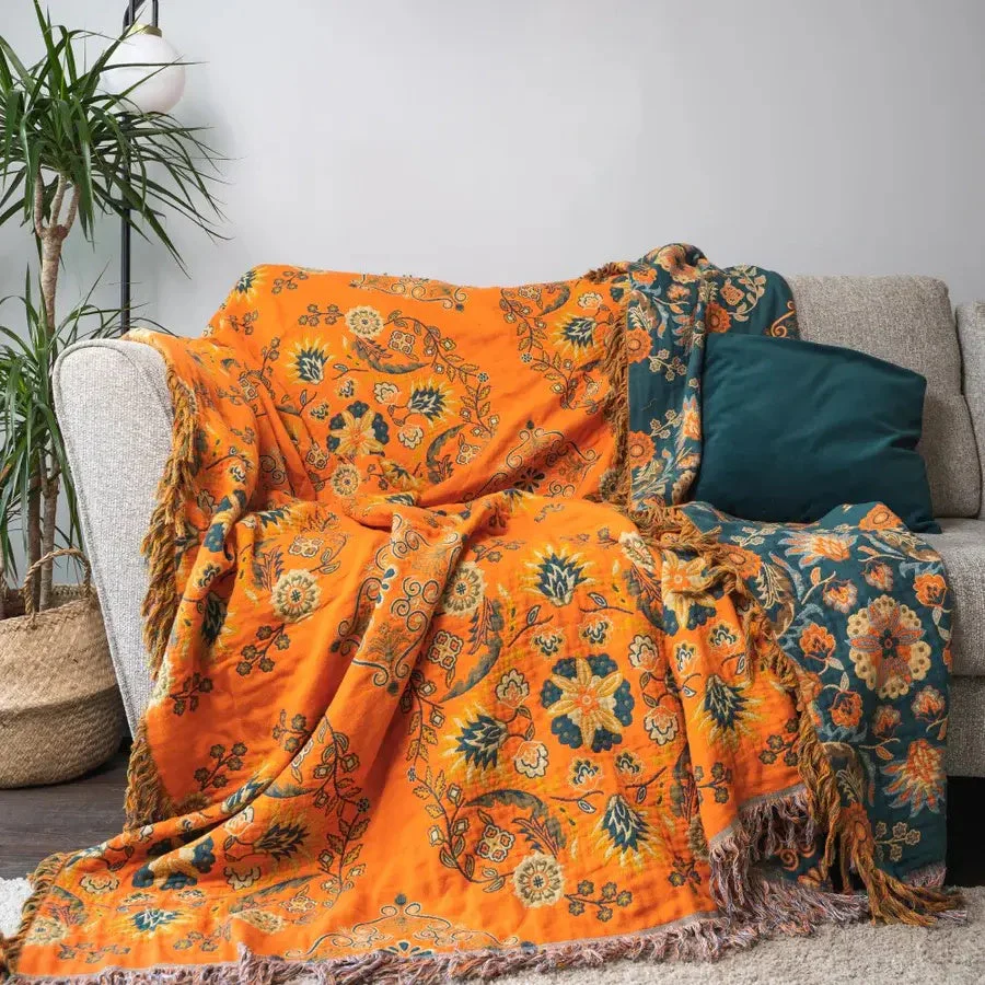 Marigold Reversible Throw Blanket - Image 6