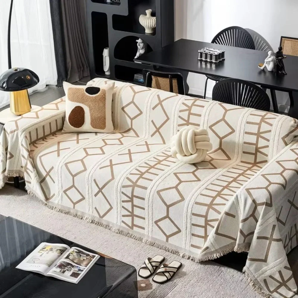 Maze Four-Season Chenille Sofa Cover - Image 2