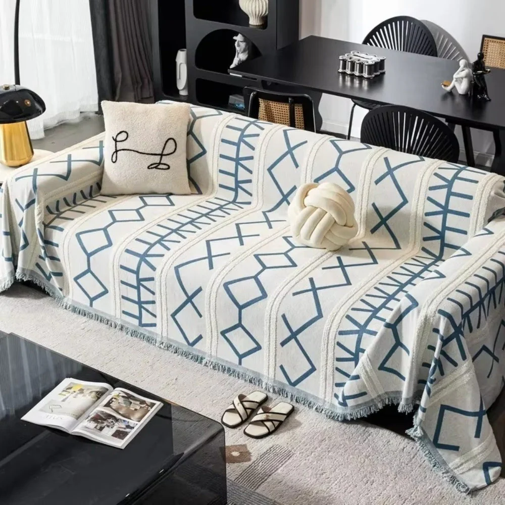 Maze Four-Season Chenille Sofa Cover - Image 4