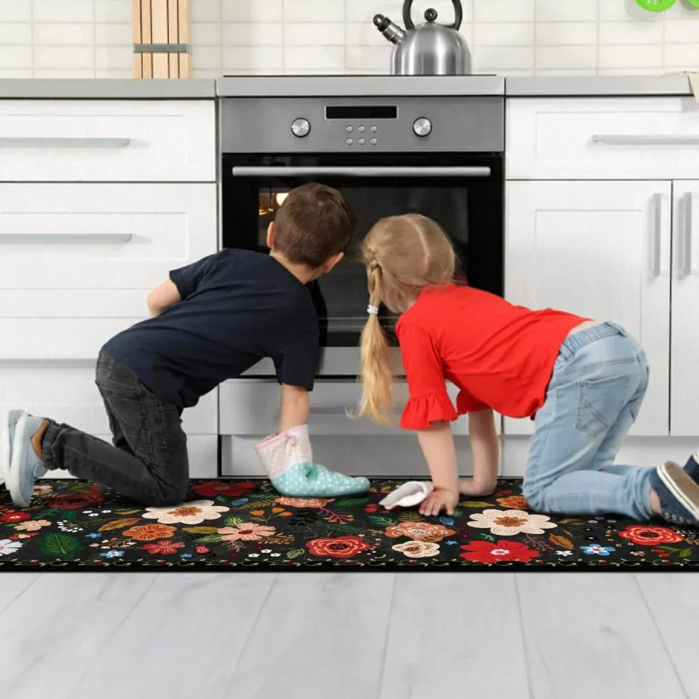 Meadow Boho Floral Kitchen Mat Set - Image 8