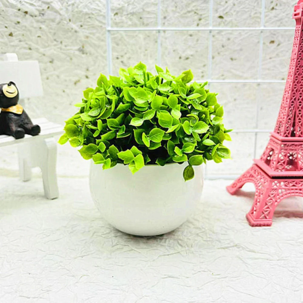 Minimalist Artificial Boxwood Bonsai Pot Decor - Image 5