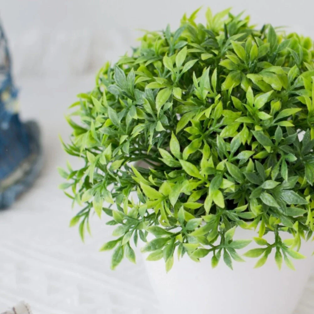 Minimalist Artificial Boxwood Bonsai Pot Decor - Image 6