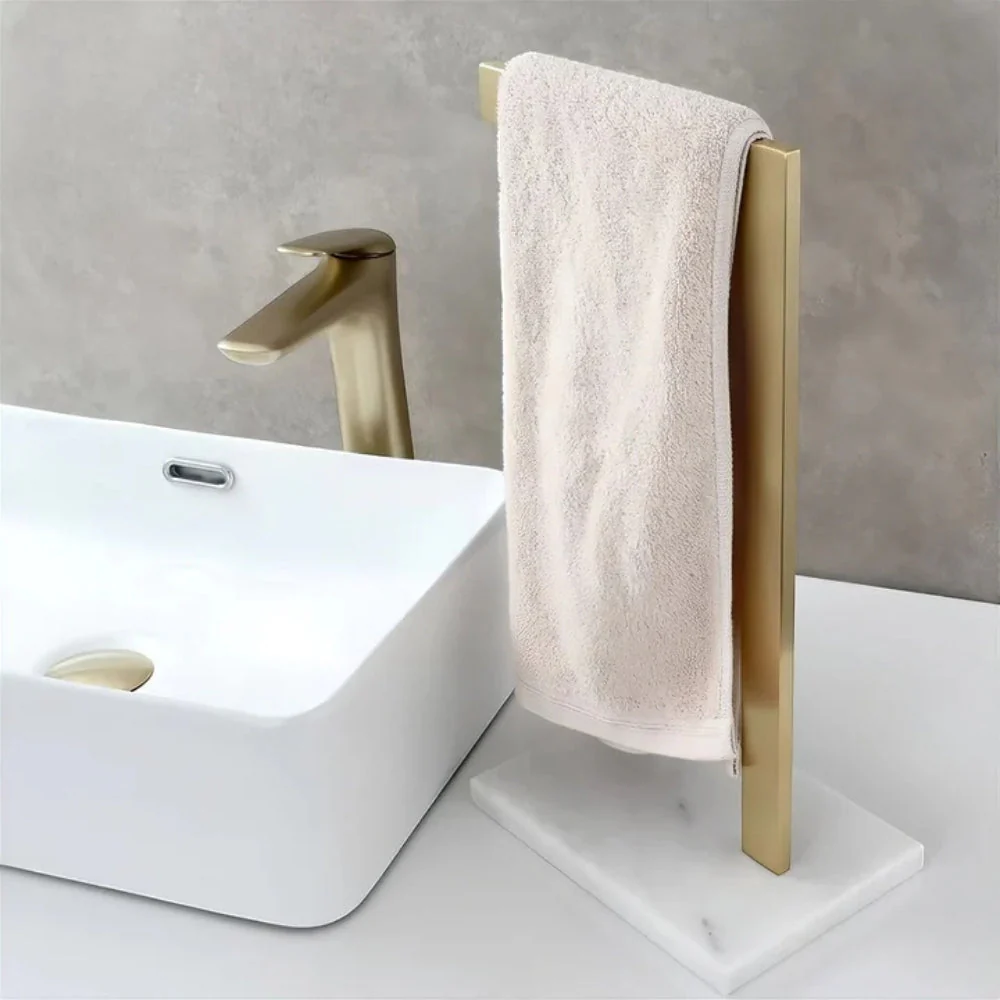 Minimalist Bathroom Vanity Double Towel Rack - Image 7