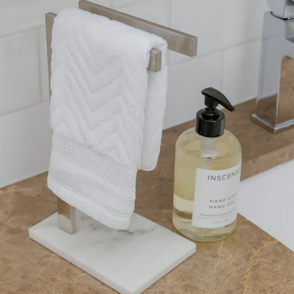Minimalist Bathroom Vanity Double Towel Rack - Image 8
