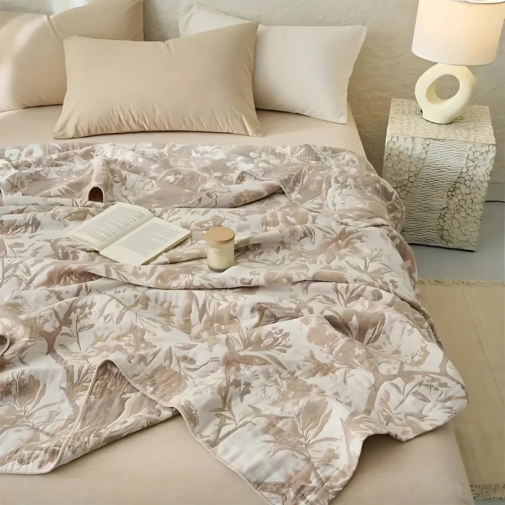 Mirel All-Season Cotton Floral Blanket - Image 4