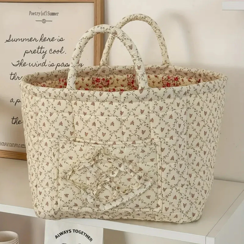 Miscellaneous Floral Quilted Storage Basket - Image 4