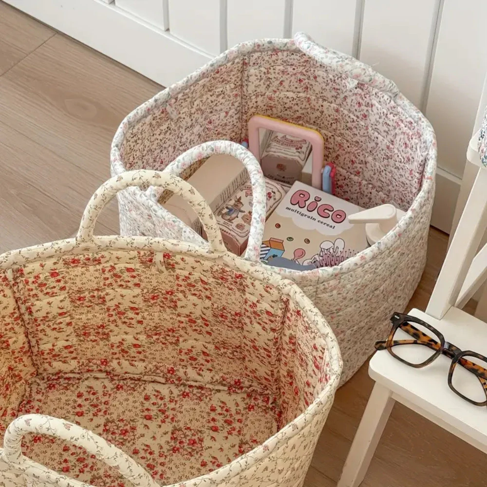 Miscellaneous Floral Quilted Storage Basket - Image 5