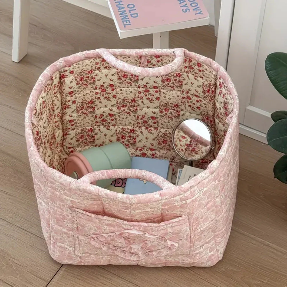 Miscellaneous Floral Quilted Storage Basket - Image 6
