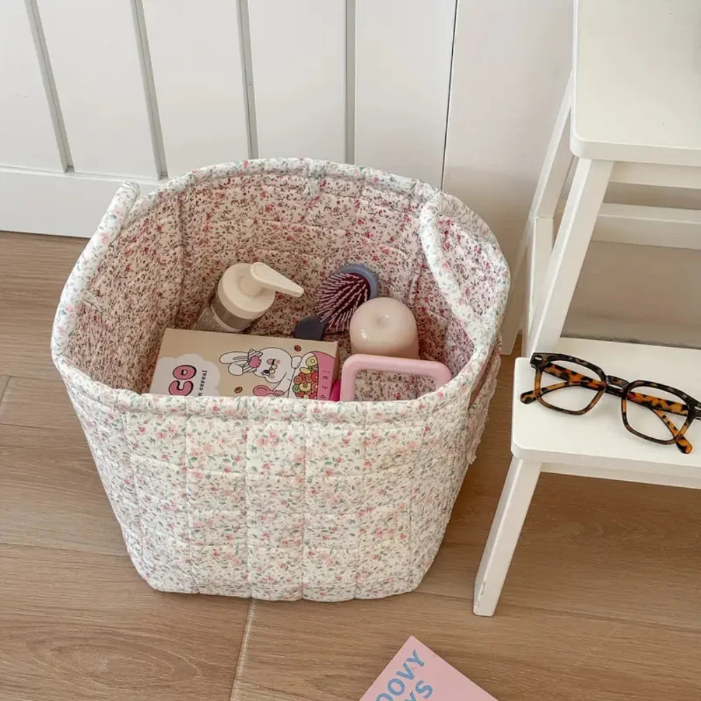 Miscellaneous Floral Quilted Storage Basket - Image 7