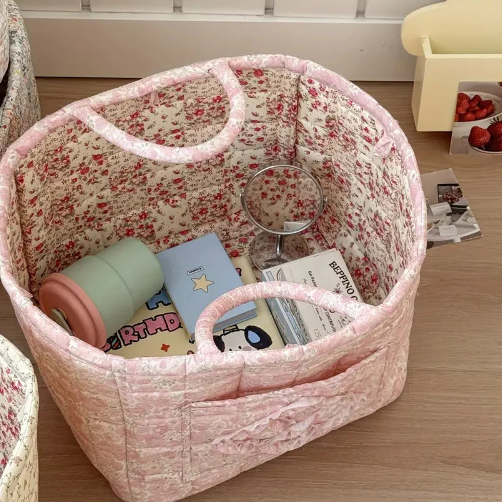 Miscellaneous Floral Quilted Storage Basket - Image 8
