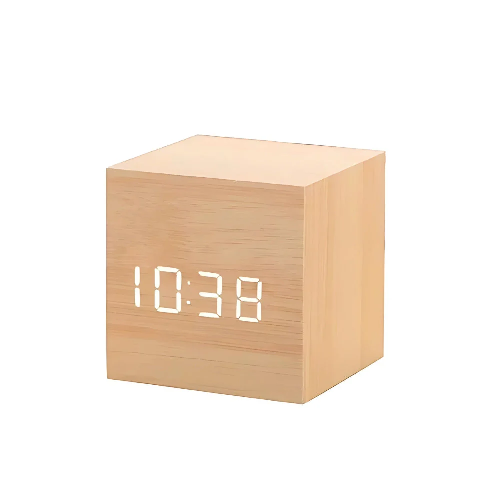 Modern Cube LED Alarm Clock - Image 4