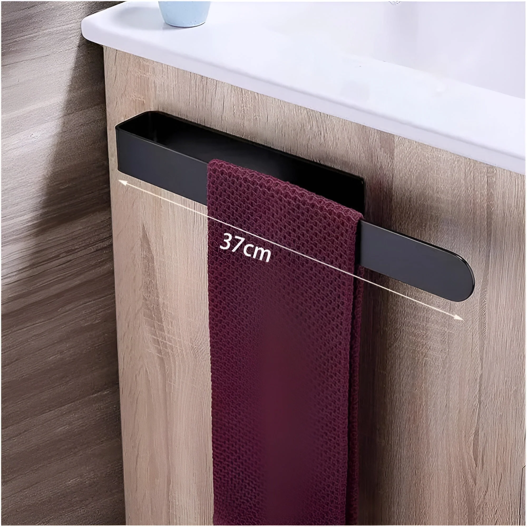 Modern Stainless Steel Wall Mounted Towel Rack - Image 3