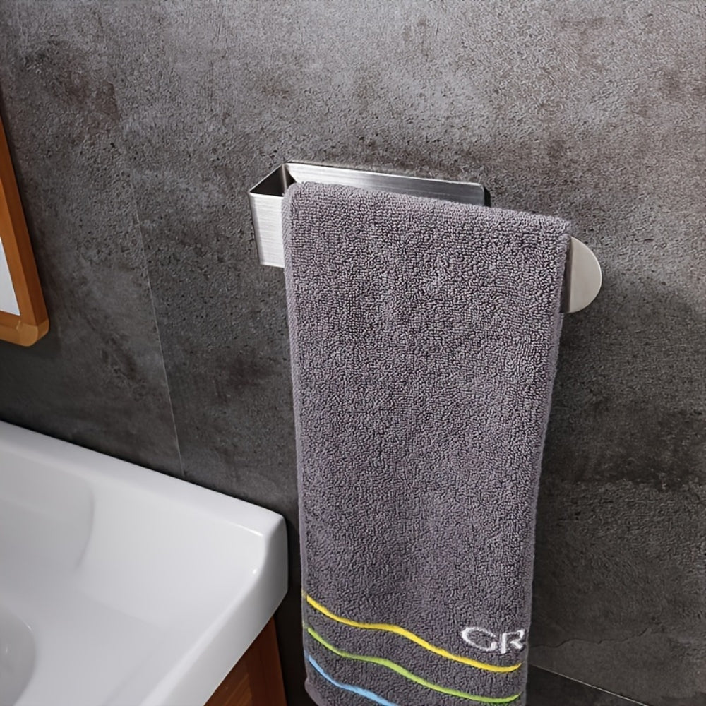 Modern Stainless Steel Wall Mounted Towel Rack - Image 4