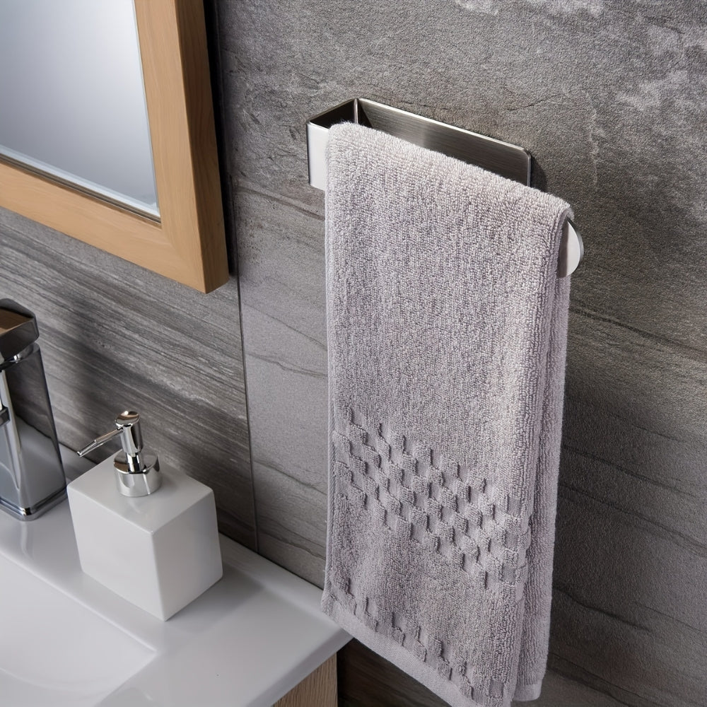 Modern Stainless Steel Wall Mounted Towel Rack - Image 5