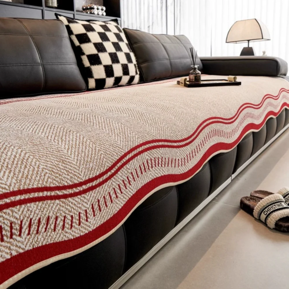 Modern Wave Anti-Slip Sofa Cover - Image 3