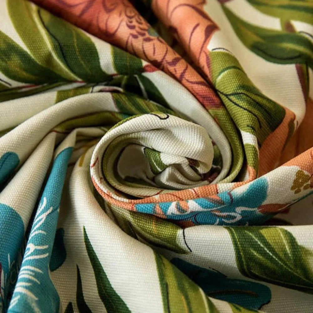 Monstera Leaves Cotton Tablecloth - Image 6