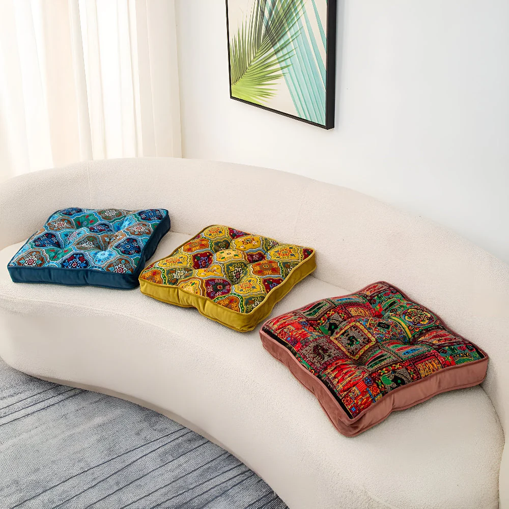 Moroccan Inspired Tie-Strap Cushion - Image 4