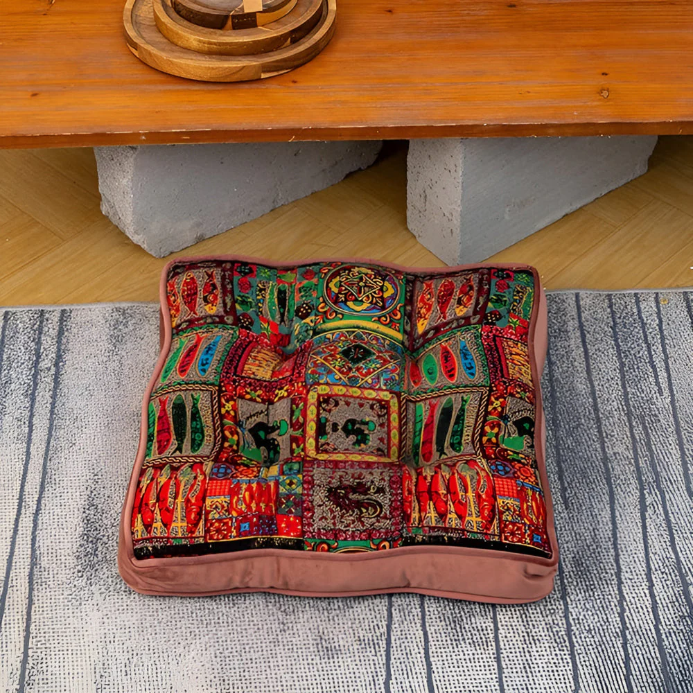 Moroccan Inspired Tie-Strap Cushion - Image 7