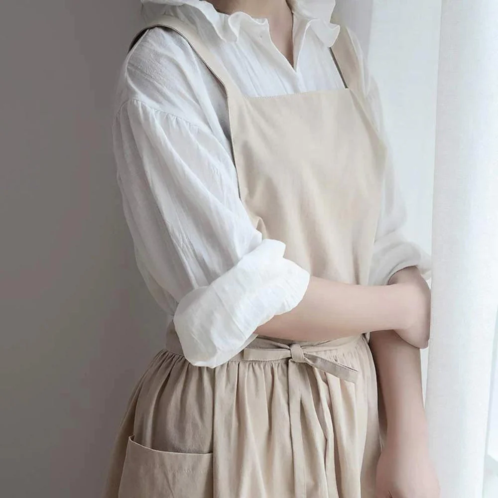 Multipurpose Cotton Apron With Pockets - Image 3