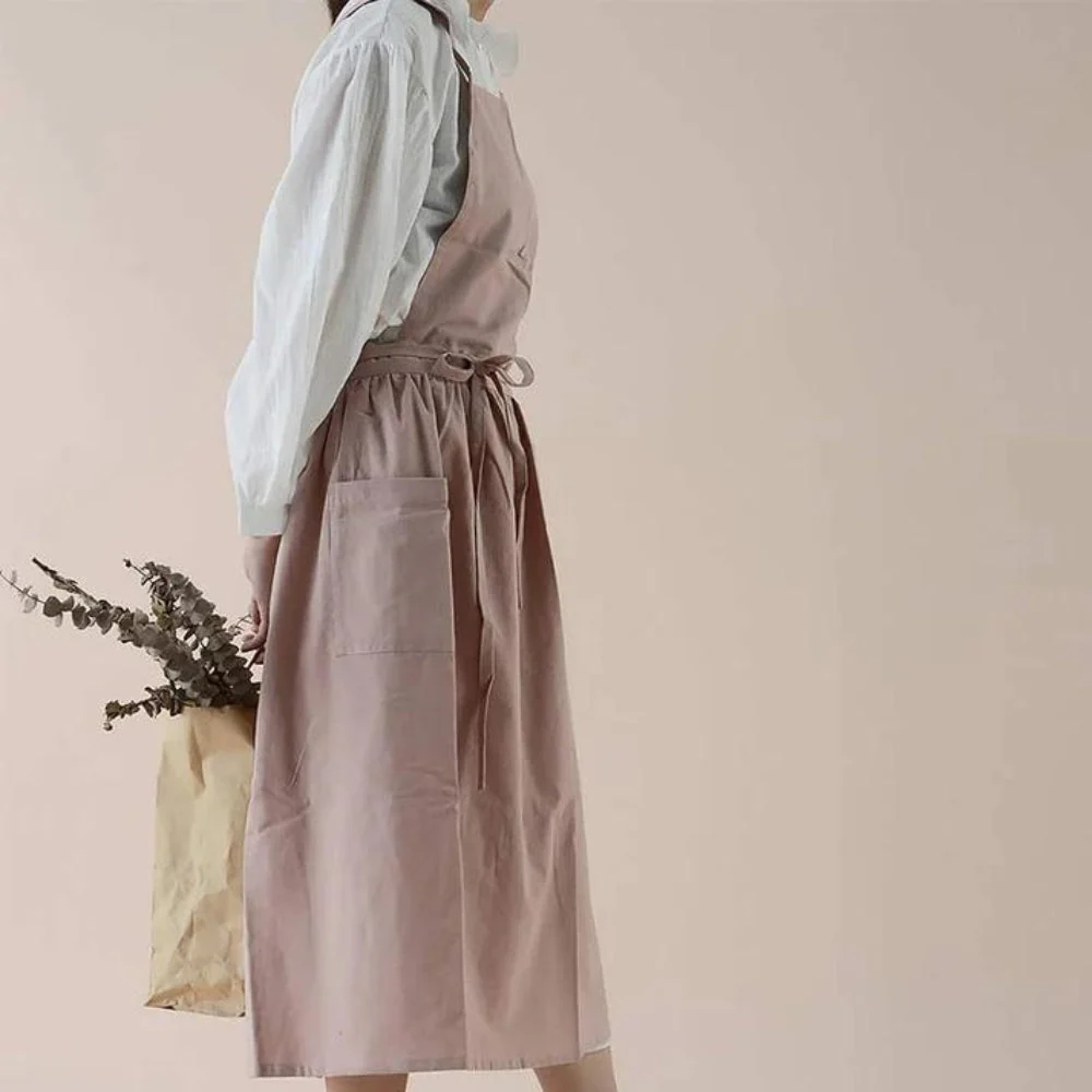 Multipurpose Cotton Apron With Pockets - Image 6
