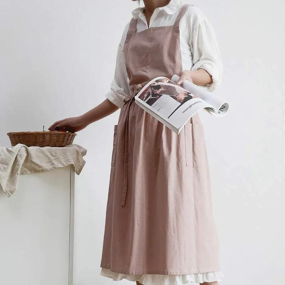 Multipurpose Cotton Apron With Pockets - Image 7
