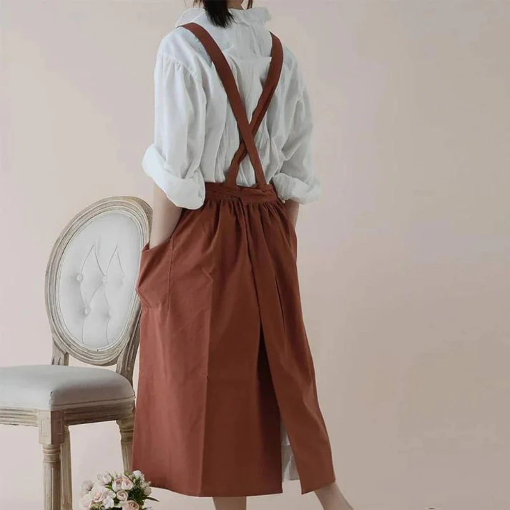 Multipurpose Cotton Apron With Pockets - Image 9