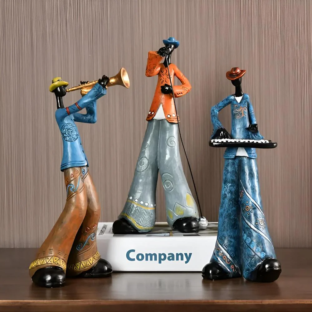Jazz Musical Band Resin Figurine - Image 4