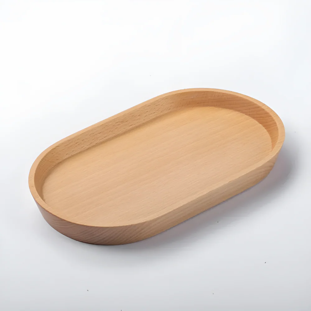 Natural Grain Wooden Serving Tray - Image 4
