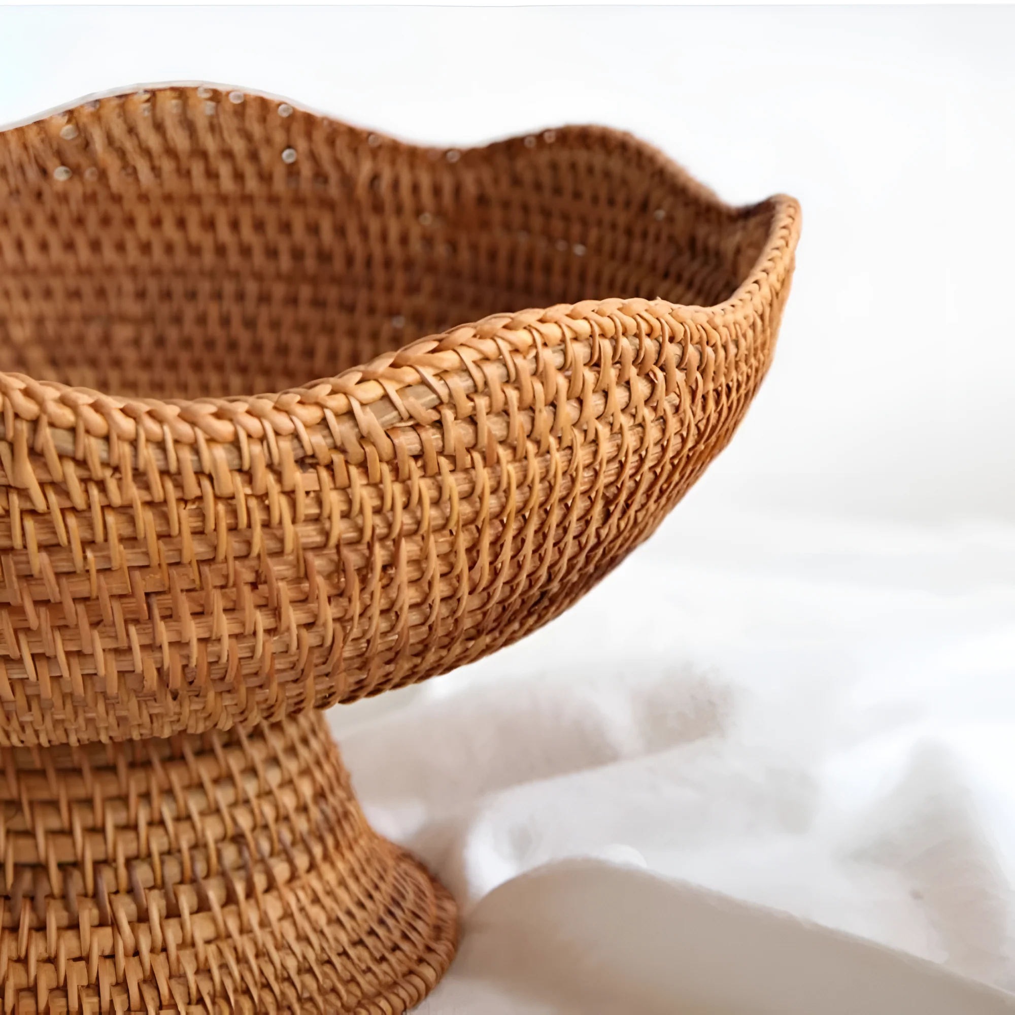 Natural Rattan Handwoven Fruit Basket - Image 10