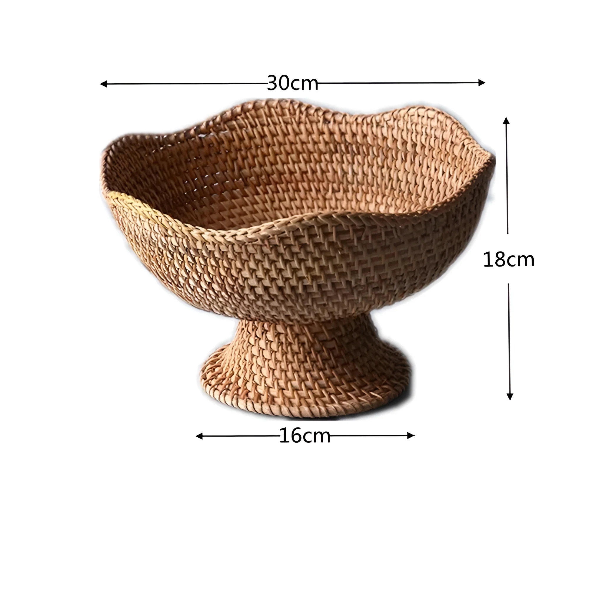 Natural Rattan Handwoven Fruit Basket - Image 6