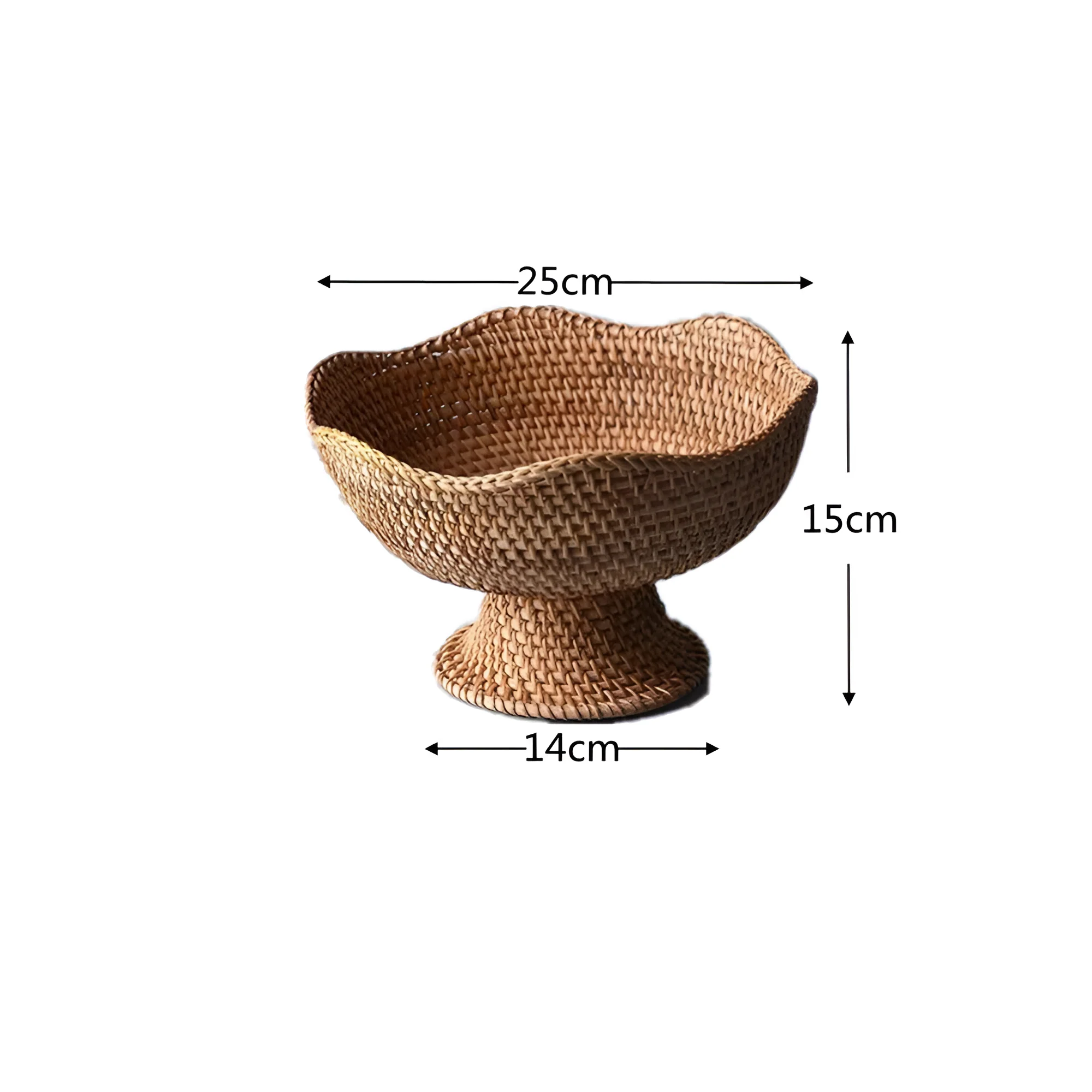 Natural Rattan Handwoven Fruit Basket - Image 8