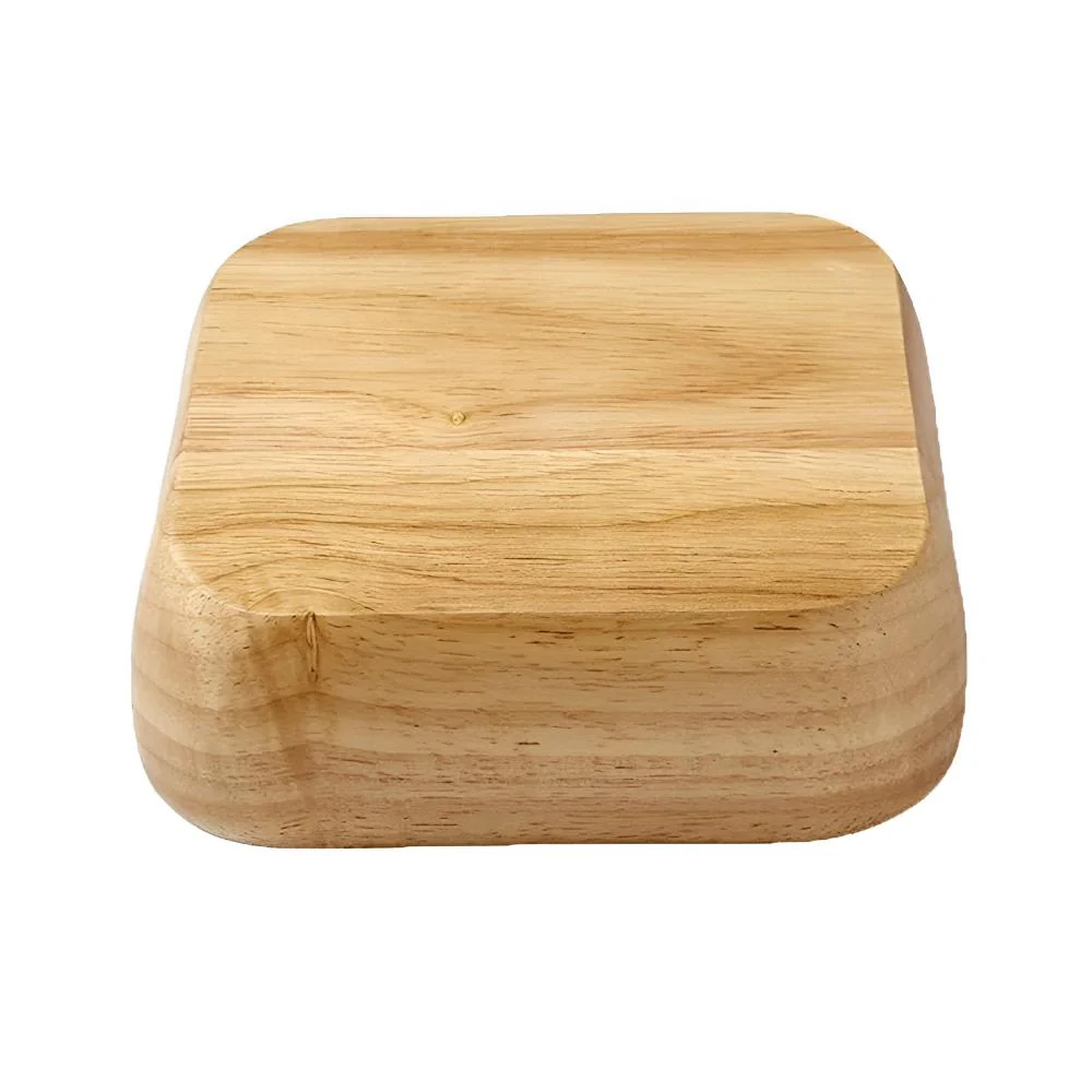 Natural Wood Square Bowl - Image 4