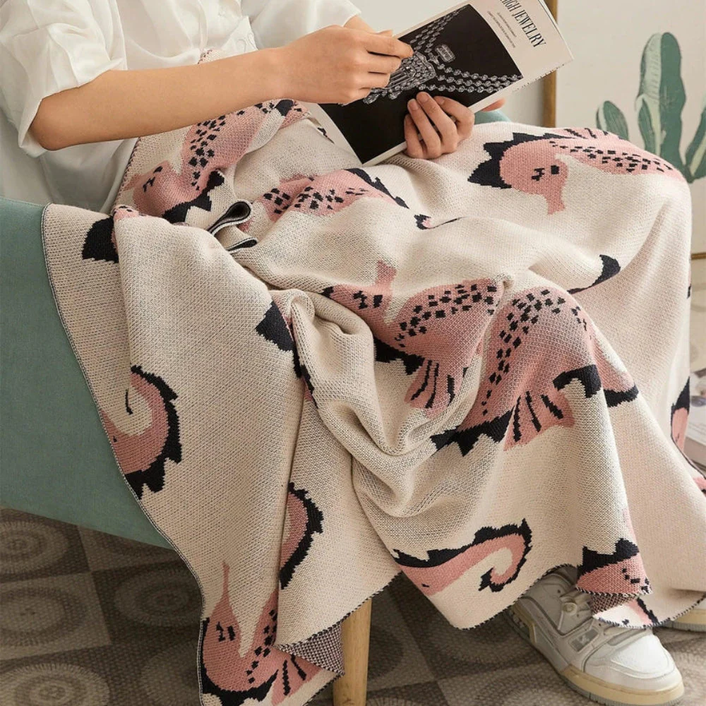 Nautical Seahorse Throw Blanket - Image 9