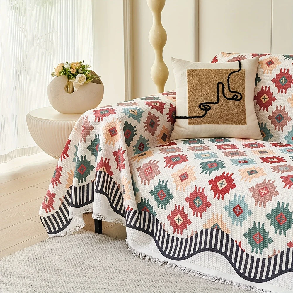 Nomad Charm Geometric Sofa Throw Cover - Image 2